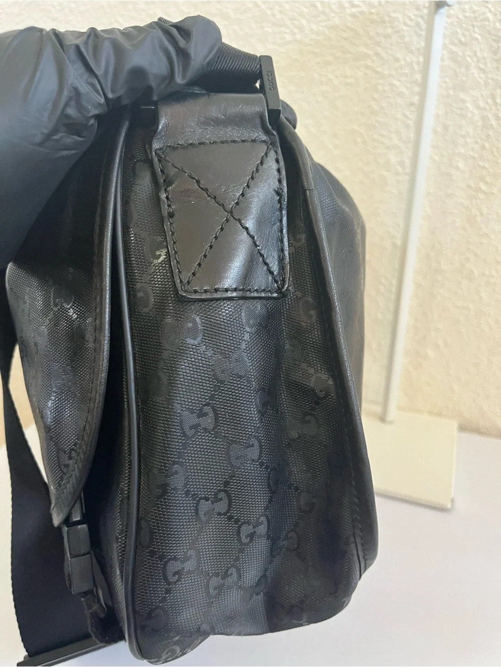 Gucci GG Black Imprime messenger bag